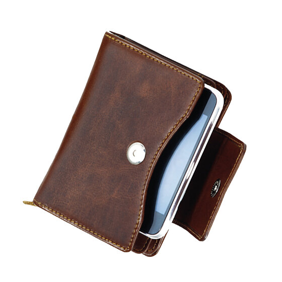 Greenland Nature Montana cartera de cuero 10 cm bolsillo del teléfono móvil