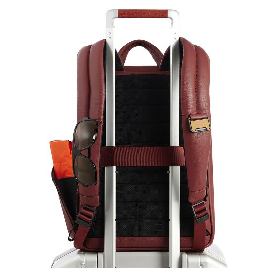 Piquadro Russell Mochila de negocios Protección RFID Piel 42 cm Compartimento para el portátil