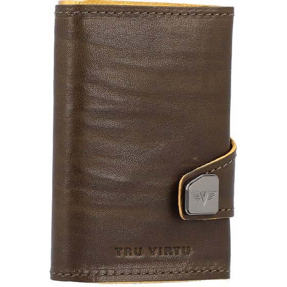 Tru Virtu Funda para tarjetas de crédito Click & Slide RFID Piel 6,5 cm