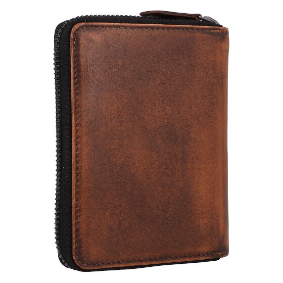 Greenburry Destressed Cartera Protección RFID Piel 13 cm