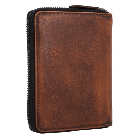 Greenburry Destressed Cartera Protección RFID Piel 13 cm