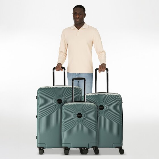 Gabol Radar 4 ruedas Juego de maletas 3 piezas con pliegue de expansión