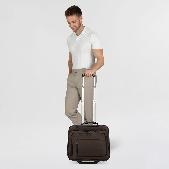 Dermata Trolley de negocios de 2 ruedas Compartimento para portátil de 42 cm