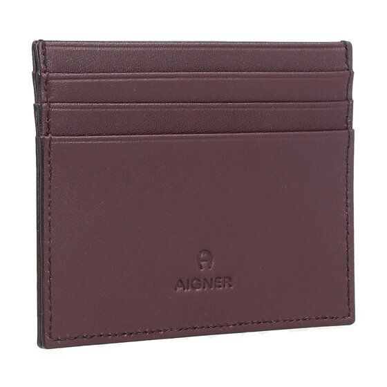 AIGNER Estuche para tarjetas de crédito Daily Basic de cuero de 10 cm