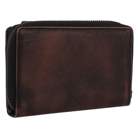 Greenburry Destressed Cartera Protección RFID Piel 13.5 cm