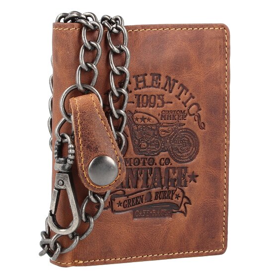 Greenburry Cartera Vintage Cafe Racer Piel RFID 9,5 cm