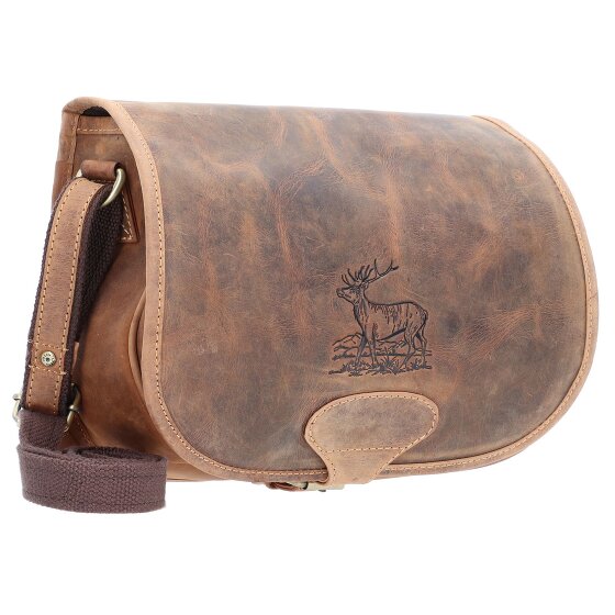Greenburry Bolso de caza Vintage Bolso de hombro de cuero 30 cm