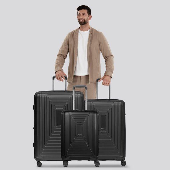 Redolz Essentials 14 4 ruedas Juego de maletas 3 piezas con pliegue de expansión