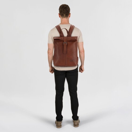 Jack Kinsky Porto Mochila de día Piel 37 cm Compartimento para el portátil