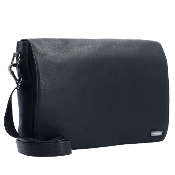 Greenland Nature Negro Nappa Messenger Cuero 38 cm