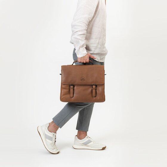 Farmhood Maletín Nashville XXL 3 compartimentos cuero 39 cm