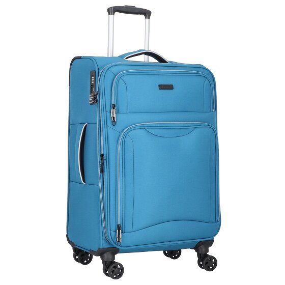 d&n Travel Line 9204 4 ruedas Carrito M 66 cm con pliegue de expansión