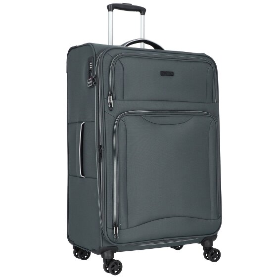 d&n Travel Line 9204 4 ruedas Carrito L 76 cm con pliegue de expansión