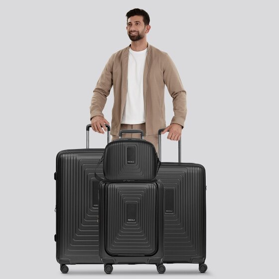 Redolz Juego de maletas Essentials 14 de 4 ruedas + neceser 4 pzs. con pliegue extensible + compartimento para portátil