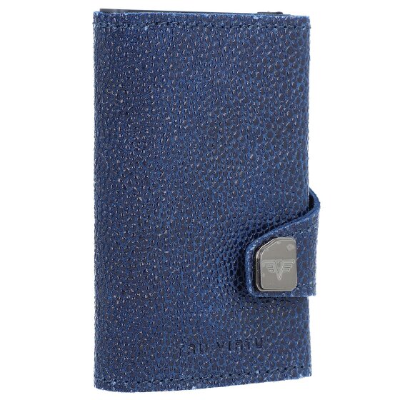 Tru Virtu Funda para tarjetas de crédito Click & Slide Cartera de piel RFID 6,5 cm