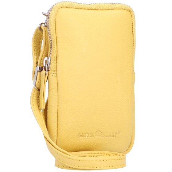 Greenburry Funda de napa para móvil de 10,5 cm