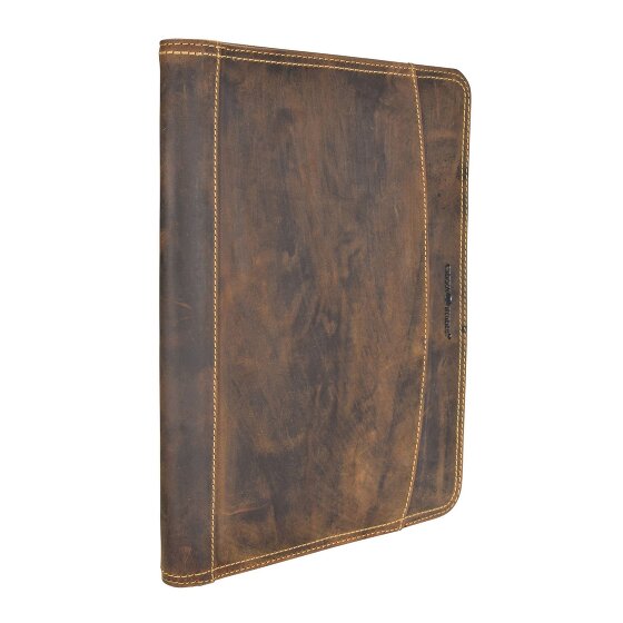 Greenburry Carpeta de anillas Vintage de cuero 26 cm