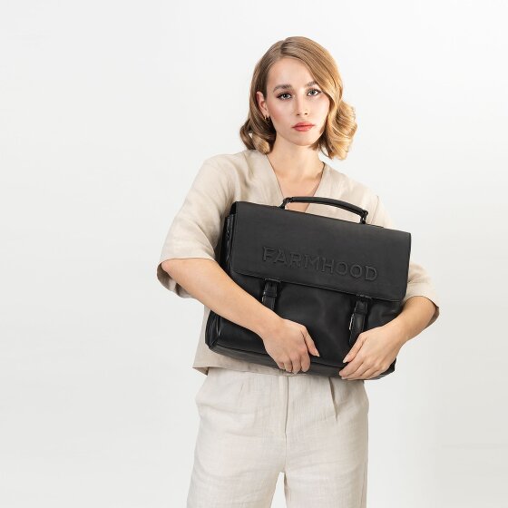 Farmhood Memphis Maletín XXL 3 compartimentos cuero 39 cm
