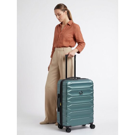 Delsey Paris Meteor 4 ruedas Trolley 68 cm Con asa expansible