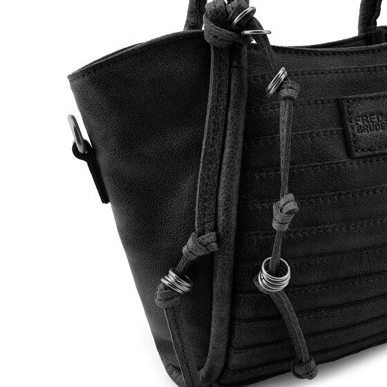 FredsBruder Layer Bolsa de hombro Mini Bag Piel natural 17 cm