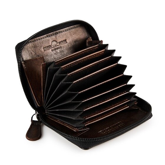 Greenburry Destressed Cartera Protección RFID Piel 10.5 cm