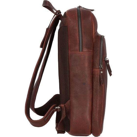 Burkely Mochila antigua Avery Piel 44 cm Compartimento para portátil