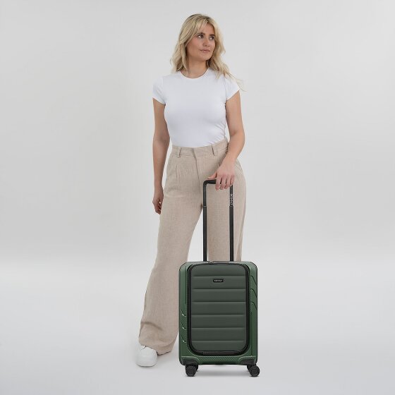 Redolz Trolley de cabina Essentials 17 de 4 ruedas Compartimento para portátil con bolsillo blando de 55 cm