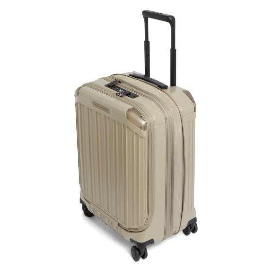 Piquadro PQ-Light 4 ruedas Trolley de cabina S 56 cm Compartimento para laptop Con fuelle expandible