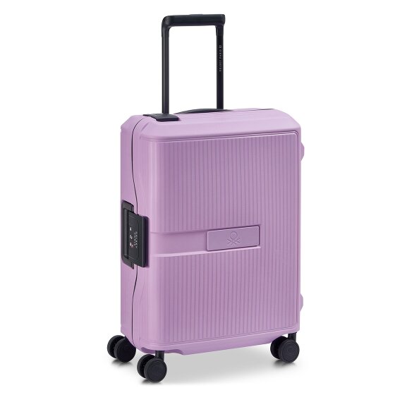 Delsey Paris x United Colors of Benetton Color Block Hardside Trolley de cabina de 4 ruedas 55 cm