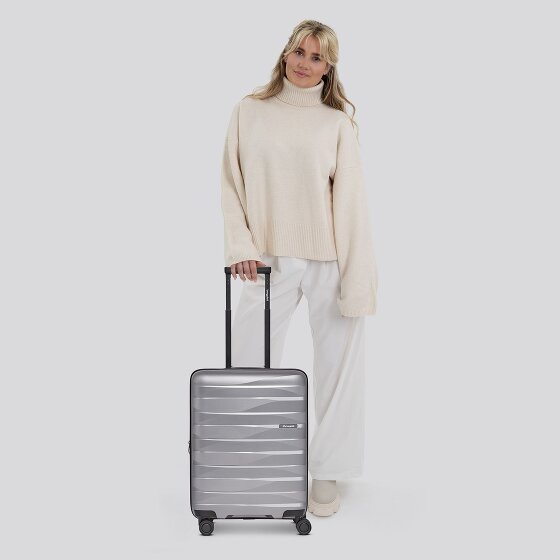 Bergpfeil Trolley de cabina de viaje de 4 ruedas S 55 cm con pliegue de expansión