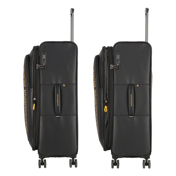 Mandarina Duck Eco Coated 4 ruedas Carrito L 78 cm con pliegue de expansión