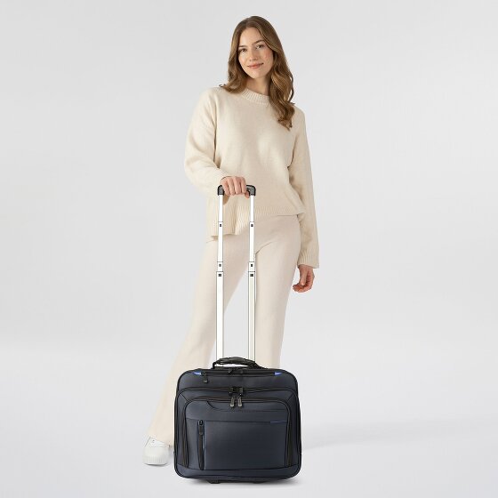 Dermata Trolley de negocios de 2 ruedas Compartimento para portátil de 42 cm