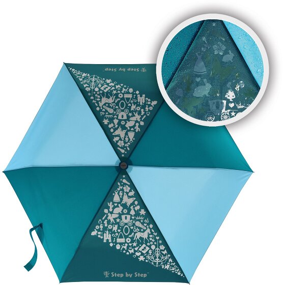 Step by Step Paraguas de bolsillo para niños con efecto de lluvia mágica 22,5 cm