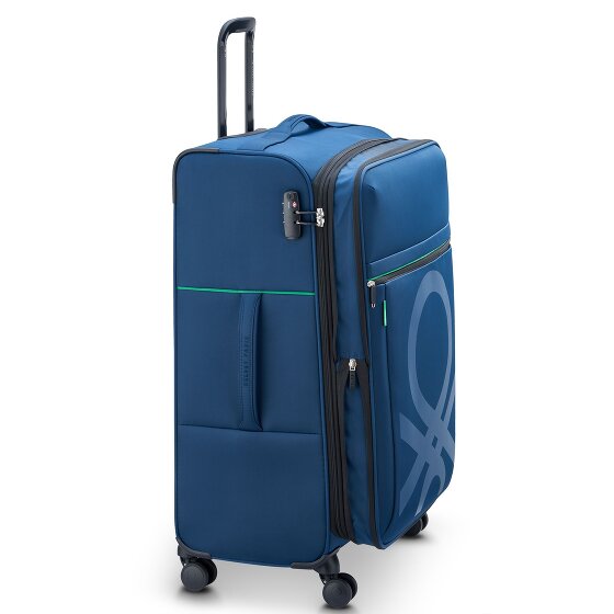 Delsey Paris x United Colors of Benetton Colour Block Trolley de 4 ruedas 77cm con pliegue de expansión