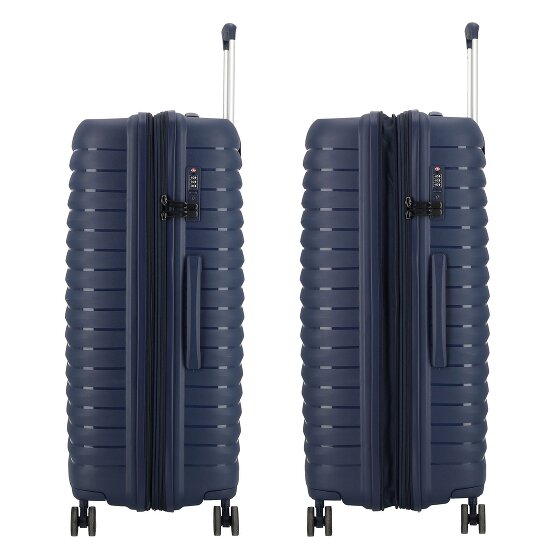 d&n Travel Line 4500 4 ruedas Carrito L 75 cm con pliegue de expansión