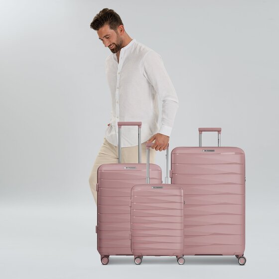 Franky London 4 ruedas Juego de maletas 3 piezas con pliegue de expansión