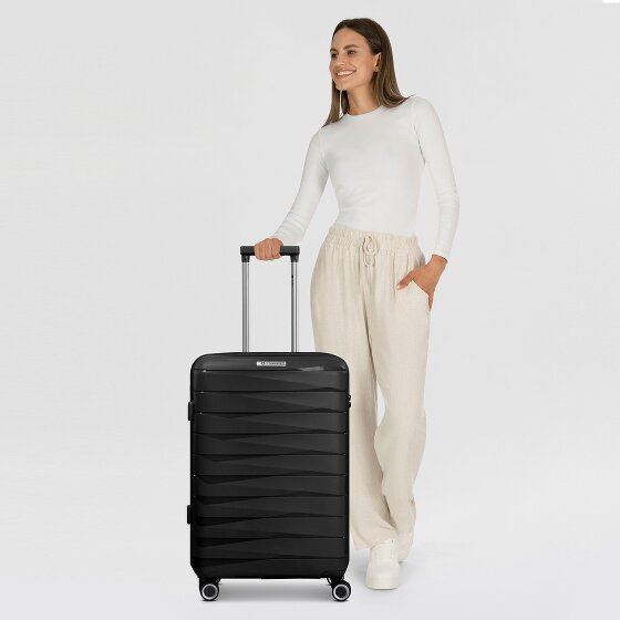 Franky London 4 ruedas Carrito M 65 cm con pliegue de expansión