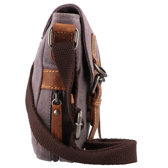 Greenburry Bolso bandolera vintage de cáñamo 22 cm