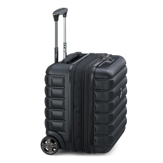 Delsey Paris Trolley de negocios Shadow 5.0 de 4 ruedas Compartimento para portátil de 38 cm con pliegue de expansión