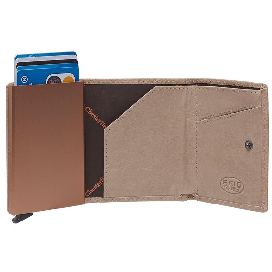 The Chesterfield Brand Paris Estuche para tarjetas de crédito Protección RFID Piel 7 cm