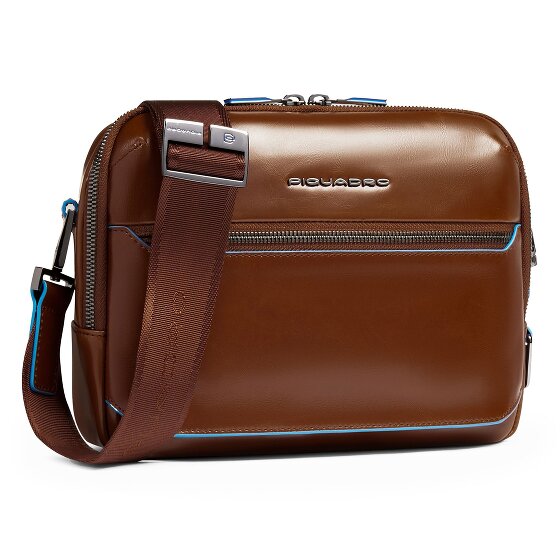 Piquadro Blue Square Bolsa de hombro Protección RFID Piel 25 cm