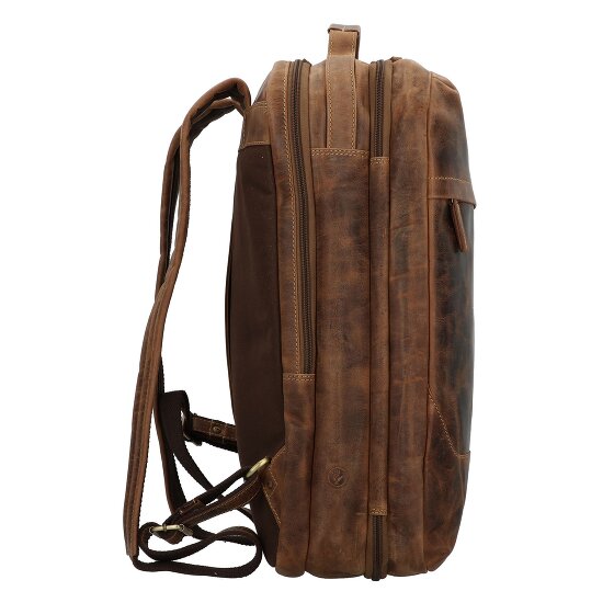 Greenburry Vintage mochila de viaje de cuero 48 cm compartimento para portátil