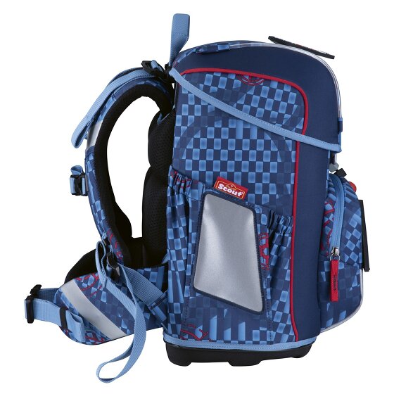 Scout Neo Exklusiv Safety Light Juego de mochilas escolares 5 piezas