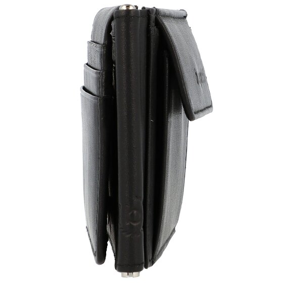 bugatti Billetera de cuero Primo 11 cm con clip para billetes