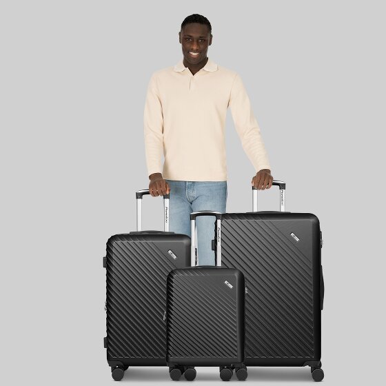 Check.In Paradise 2.0 4 ruedas Juego de maletas 3 piezas con pliegue de expansión