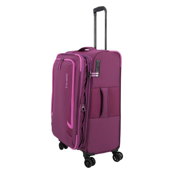 Travelite Corsiica 4 ruedas Carrito M 67 cm con pliegue de expansión