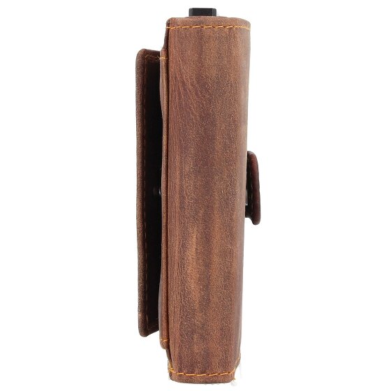 Greenburry Billetera original vintage de cuero RFID 8 cm