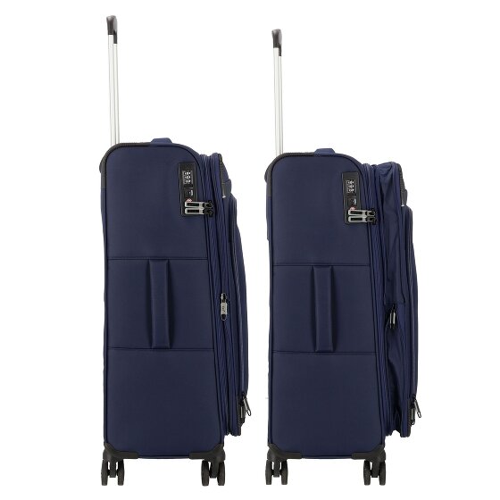 d&n Travel Line 9504 4 ruedas Juego de maletas 3 piezas con pliegue de expansión