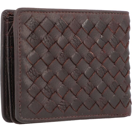 bugatti Cartera de piel tejida 11 cm