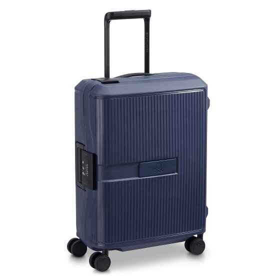 Delsey Paris x United Colors of Benetton Color Block Hardside Trolley de cabina de 4 ruedas 55 cm